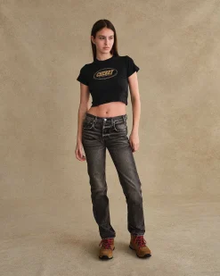 Cherry Adventure Team Baby Tee (Black) Online