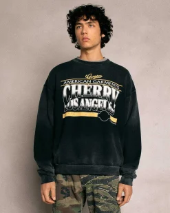 Cherry American Garments Crewneck (Vintage Black) Online