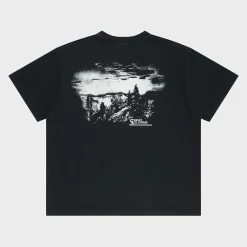 Cherry American Outdoorsman Boxy Tee (Black) New