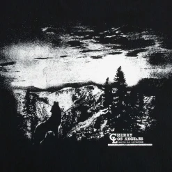 Cherry American Outdoorsman Boxy Tee (Black) New