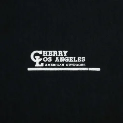 Cherry American Outdoorsman Boxy Tee (Black) New