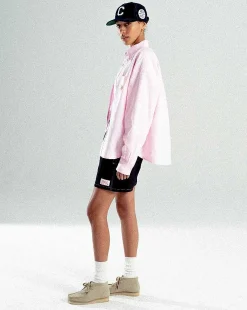 Cherry Big Oxford Shirt (Pink) New
