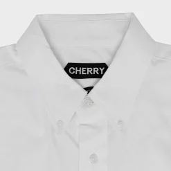 Cherry Big Oxford Shirt (White) Sale
