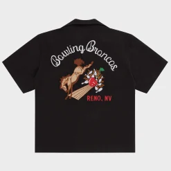 Cherry Bowling Broncos Bowling Shirt (Black) New