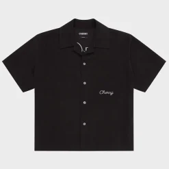 Cherry Bowling Broncos Bowling Shirt (Black) New