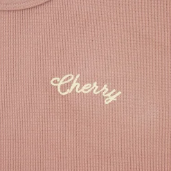 Cherry Built To Love Thermal Baby Tee (Rose) Hot