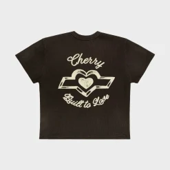 Cherry Built To Love Thermal Baby Tee (Espresso) Online