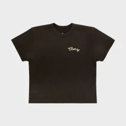 Cherry Built To Love Thermal Baby Tee (Espresso) Online