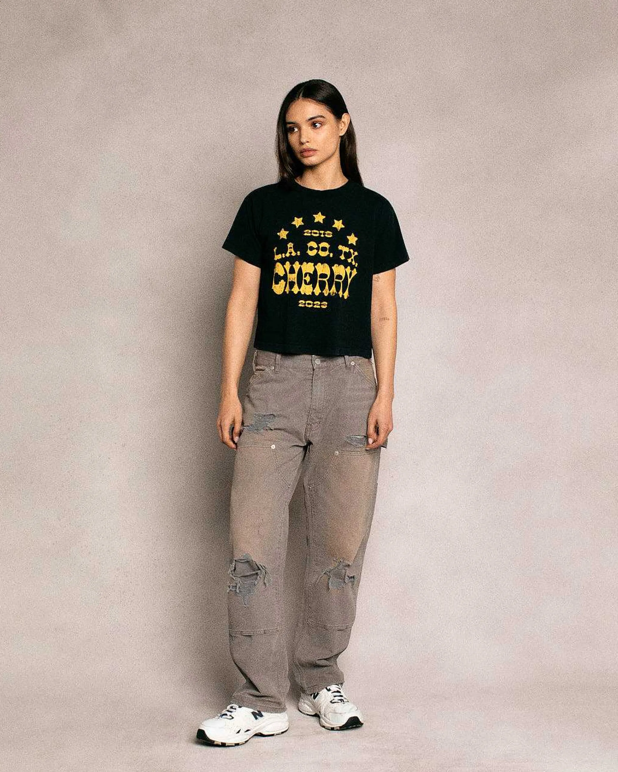 Cherry Canvas Double Knee (Vintage Grey) Sale