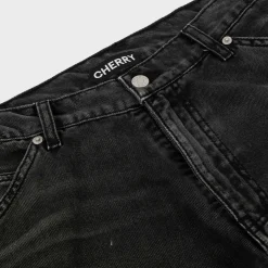 Cherry Canvas Double Knee (Vintage Black) Outlet
