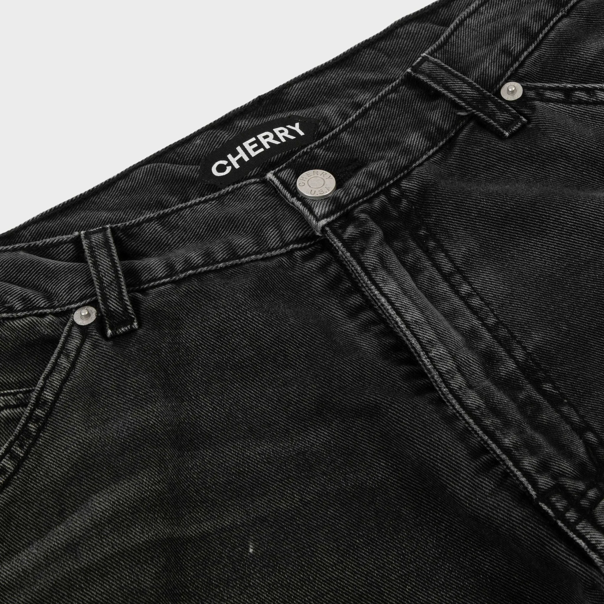 Cherry Canvas Double Knee (Vintage Black) Outlet