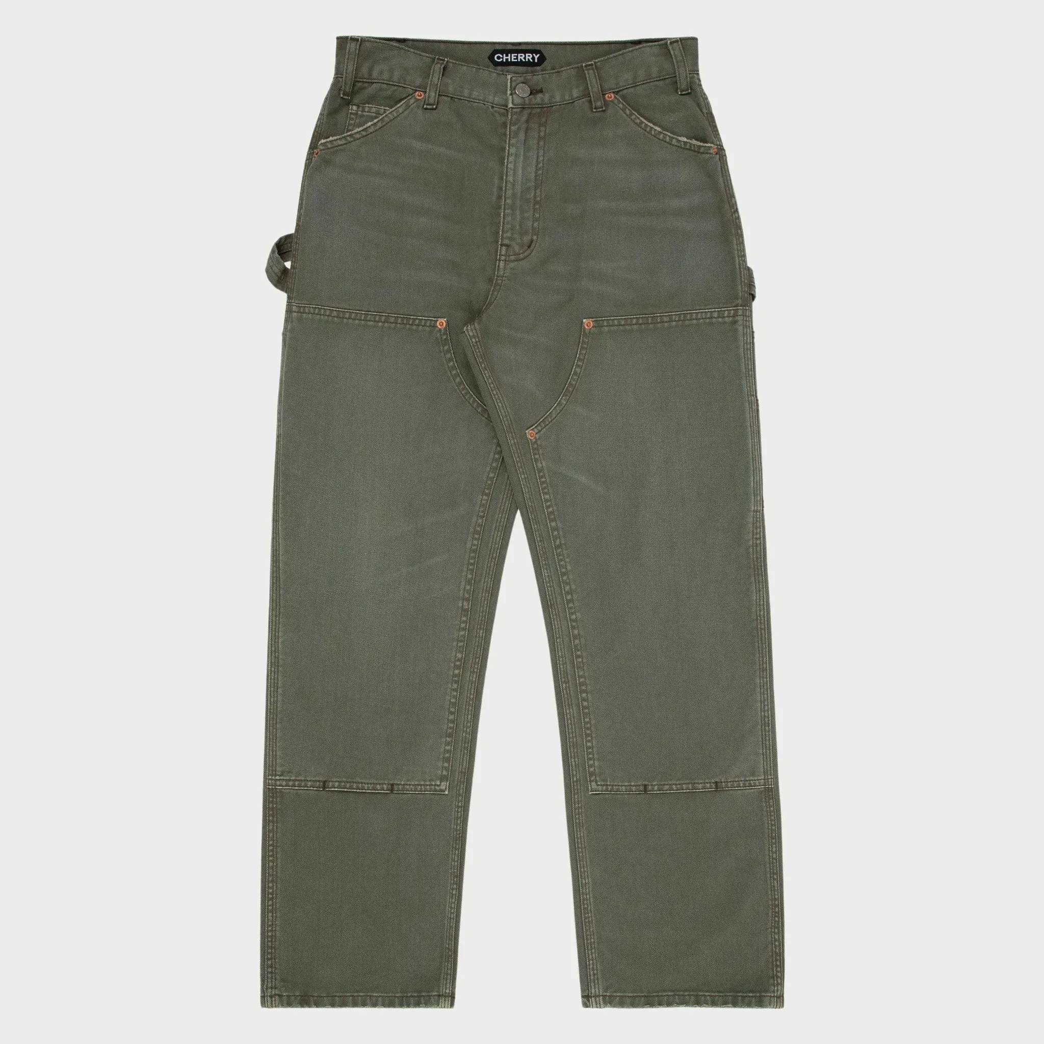 Cherry Canvas Double Knee (Vintage Olive) Sale