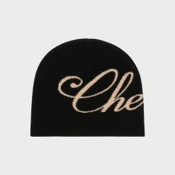Cherry Cashmere Skull Cap Beanie (Black) Hot