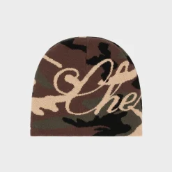 Cherry Cashmere Skull Cap Beanie (Camo) Cheap