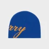 Cherry Cashmere Skull Cap Beanie (Blue) Flash Sale