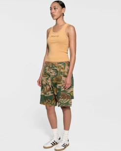 Cherry Chain Stitch Tank Top (Gold) Outlet