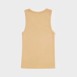 Cherry Chain Stitch Tank Top (Gold) Outlet