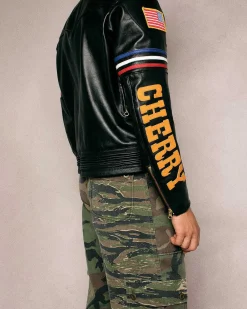 Cherry X Vanson Star Jacket (Black) Cheap