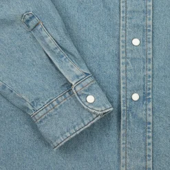 Cherry Denim Overshirt (Indigo) Online