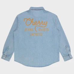 Cherry Denim Overshirt (Indigo) Online