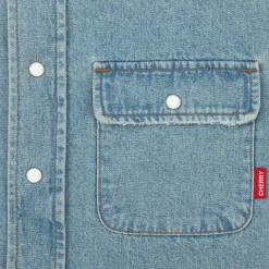 Cherry Denim Overshirt (Indigo) Online