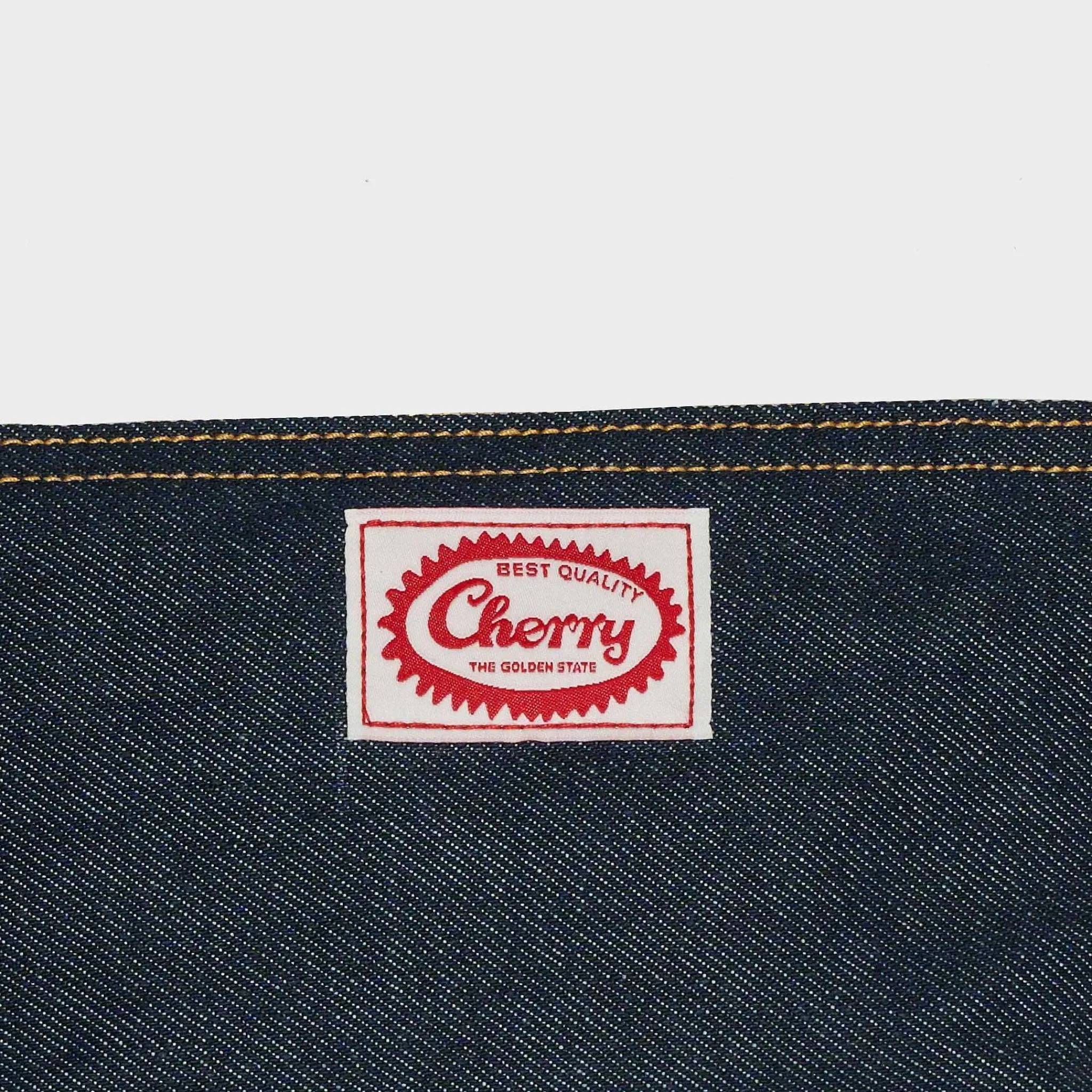 Cherry Denim Pouch Cheap