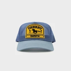Cherry Desert Horse Full Mesh Trucker Hat (Blue) Hot