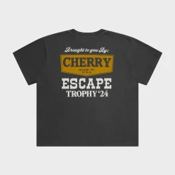 Cherry Escape Boxy Tee (Ash) Fashion