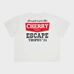 Cherry Escape Boxy Tee (Vintage White) Discount