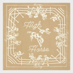 Cherry High Horse Bandana (Tan) Clearance