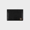Cherry Leather Card Holder (Black) Cheap