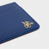 Cherry Leather Card Holder (Blue) Online