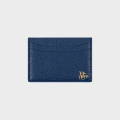 Cherry Leather Card Holder (Blue) Online