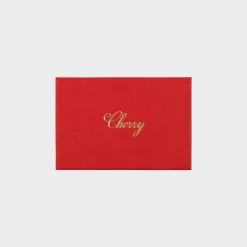 Cherry Leather Card Holder (Saddle Brown) Cheap