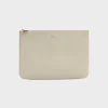 Cherry Leather Pouch (Cream) New