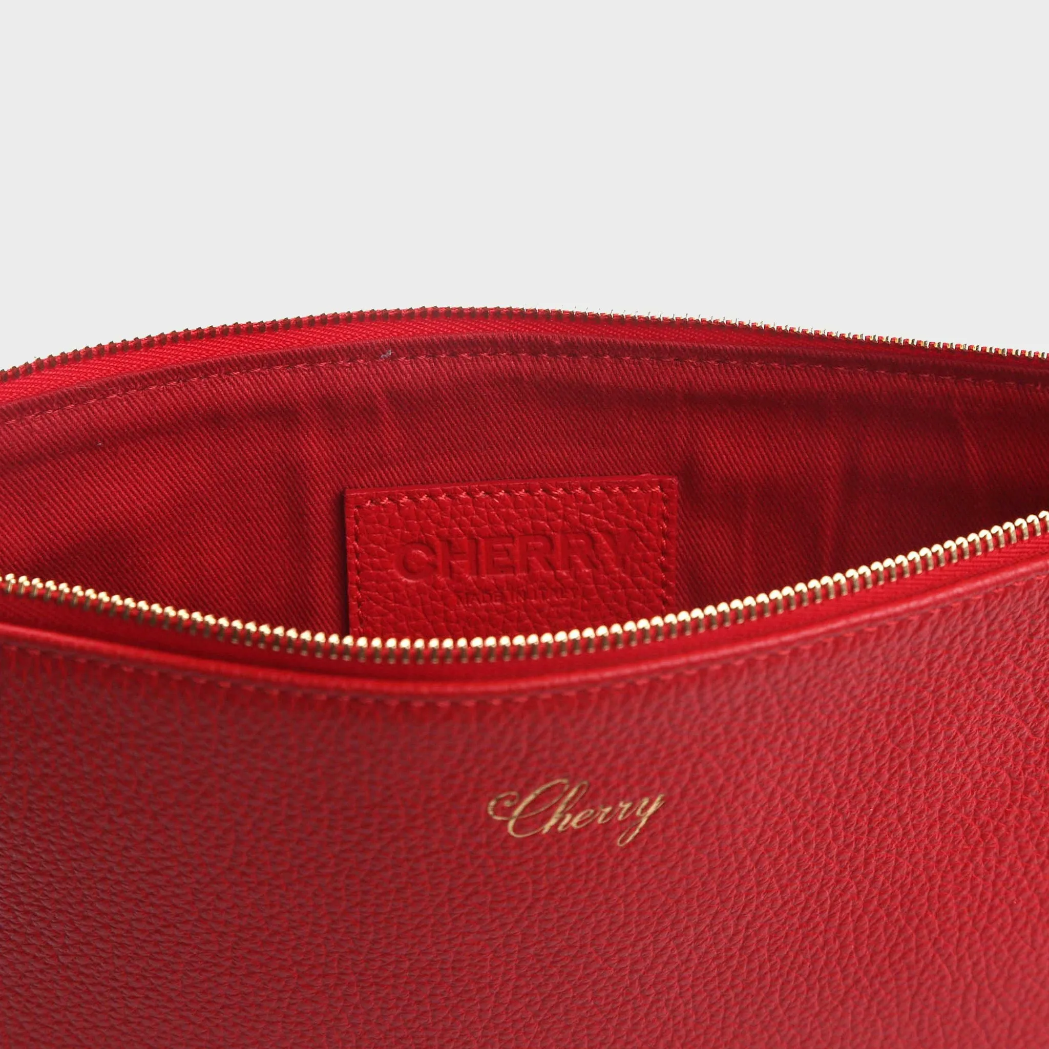 Cherry Leather Pouch (Red) Outlet