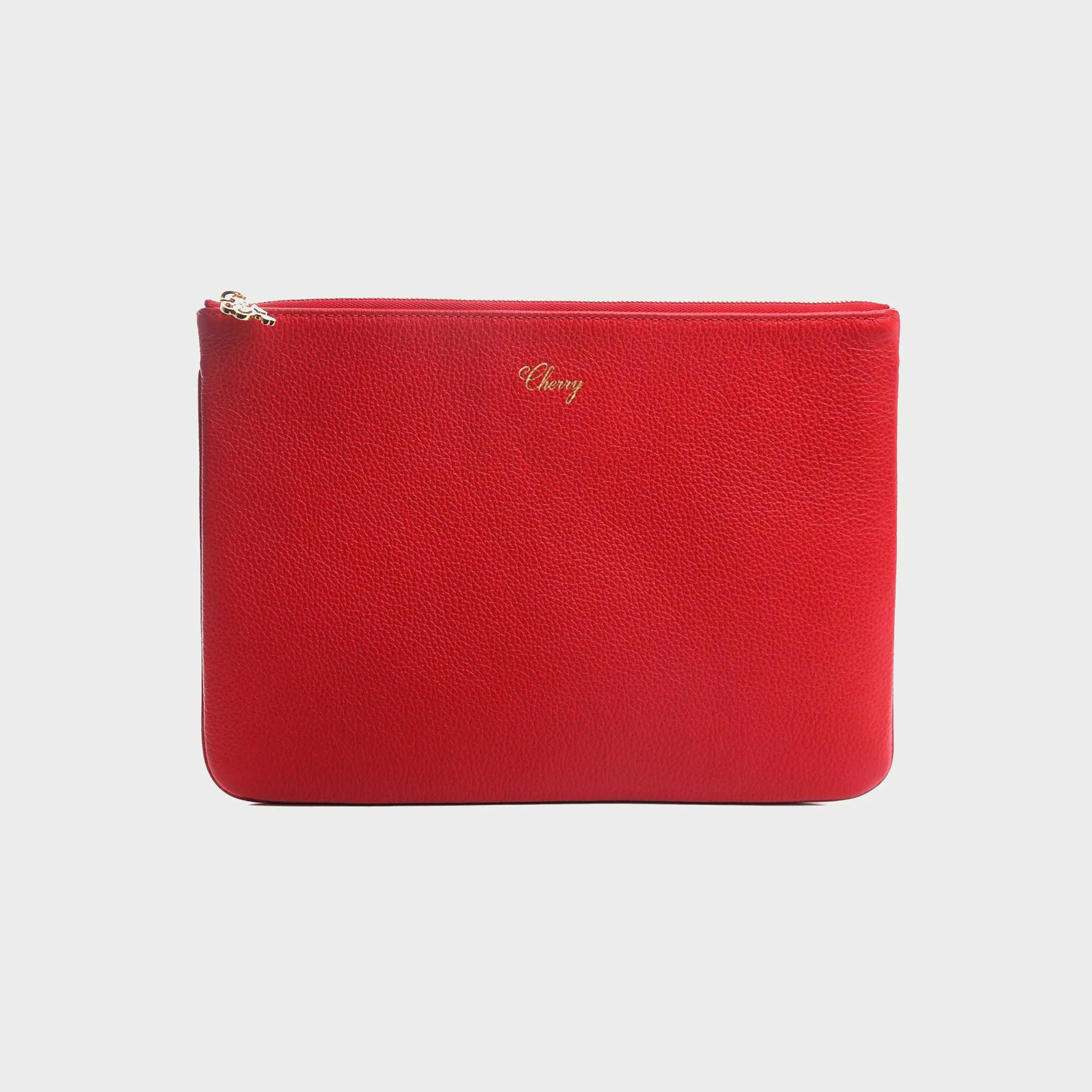 Cherry Leather Pouch (Red) Outlet