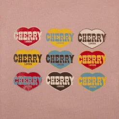 Cherry Lovers Boxy Baby Tee (Rose) Fashion