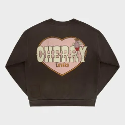 Cherry Lovers Crewneck (Espresso) Fashion