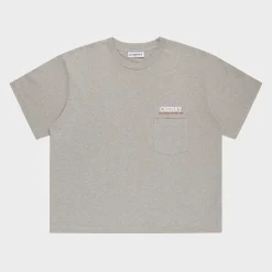 Cherry Mountain Expedition Boxy Pocket Tee (Heather Grey) Flash Sale
