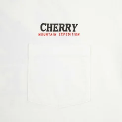 Cherry Mountain Expedition Boxy Pocket Tee (White) New