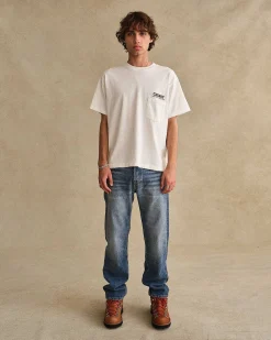 Cherry Mountain Expedition Boxy Pocket Tee (White) New