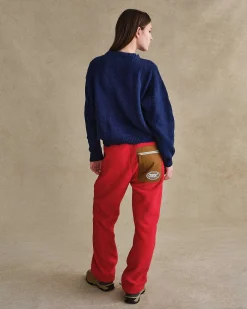 Cherry Mountain Sherpa Pants (Red) Discount