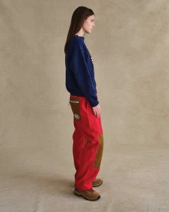 Cherry Mountain Sherpa Pants (Red) Discount