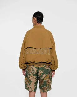 Cherry Nylon Championship Jacket (Camel) Flash Sale