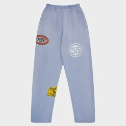 Cherry Off Road Raw Edge Sweatpants (Dusty Blue) Shop