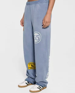 Cherry Off Road Raw Edge Sweatpants (Dusty Blue) Shop