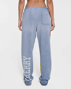 Cherry Off Road Raw Edge Sweatpants (Dusty Blue) Shop