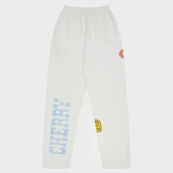 Cherry Off Road Raw Edge Sweatpants (Vintage White) Flash Sale