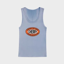Cherry Off Road Tank Top (Dusty Blue) New